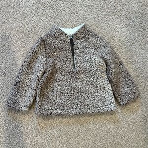 Brown Sherpa 1/4 Zip Pullover